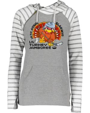 10th Annual Lil Turkey Jamboree Women's Cowl Double Hood Top