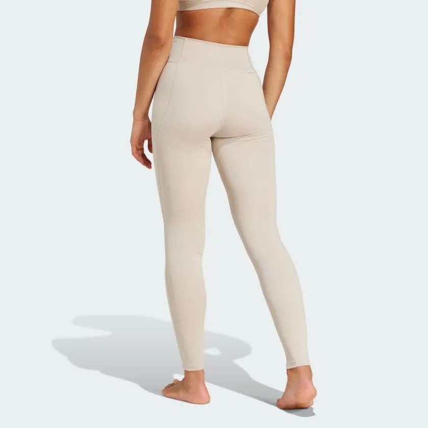 ADIDAS WOMEN'S ALL ME ESSENTIALS BEIGE LEGGINGS