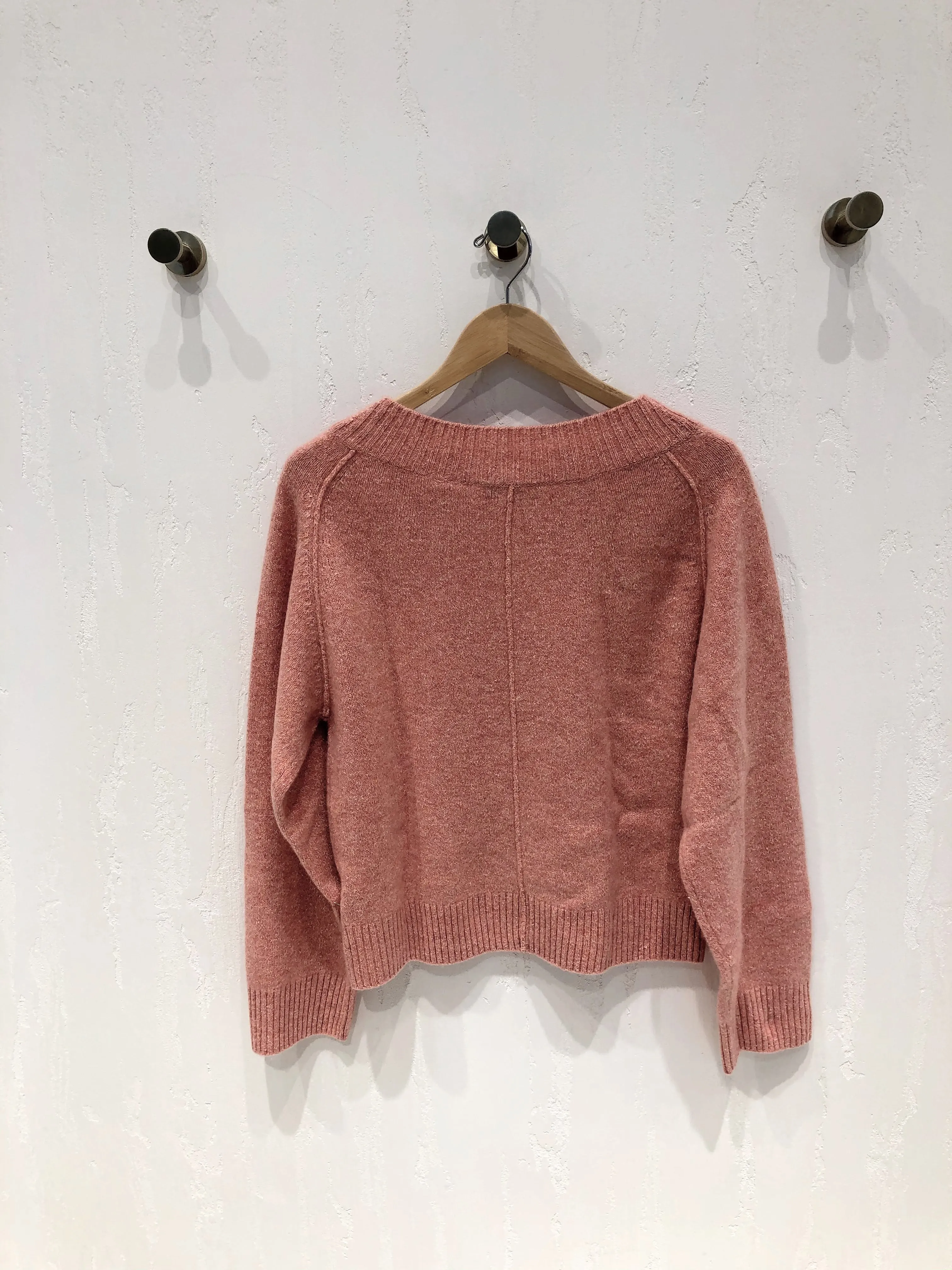 Band Collar Raglan Pullover