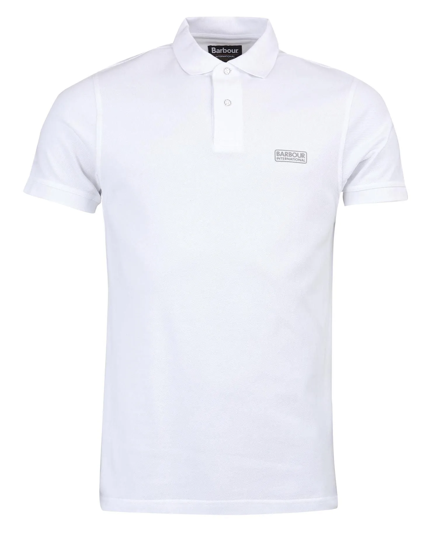 BARBOUR INTERNATIONAL ESSENTIAL POLO WHITE