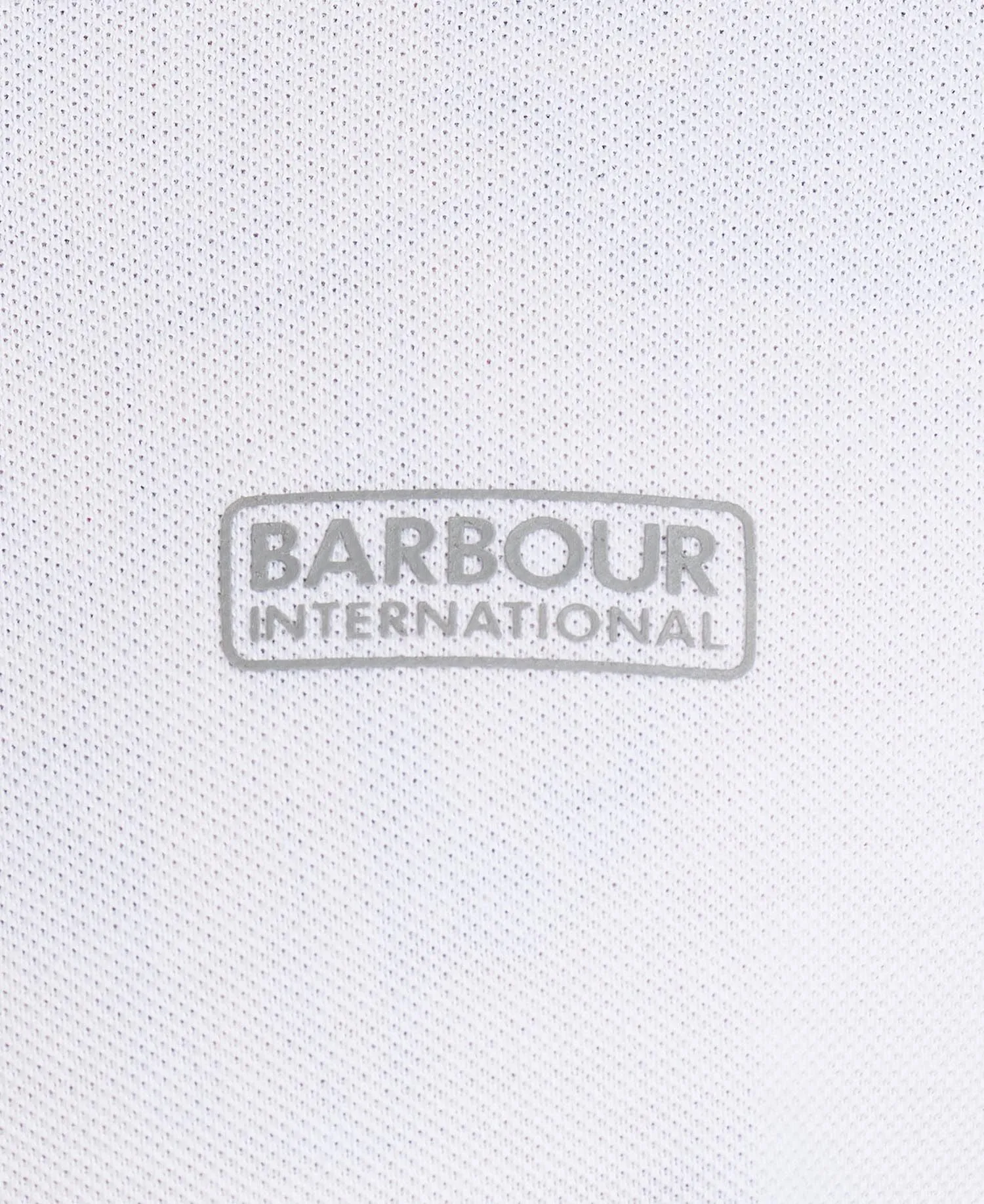 BARBOUR INTERNATIONAL ESSENTIAL POLO WHITE