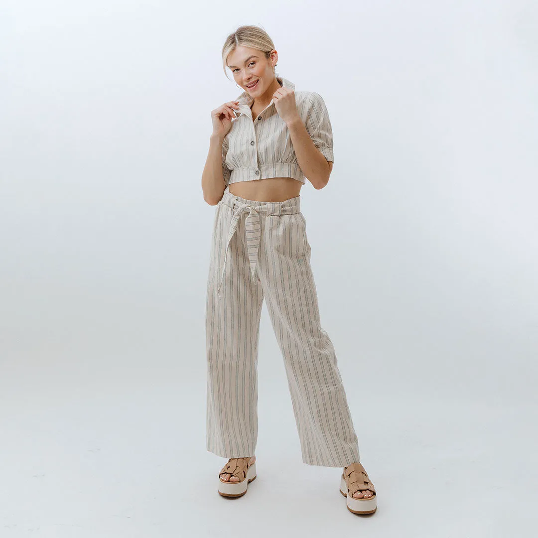 Belted Cabana Pants, High Seas