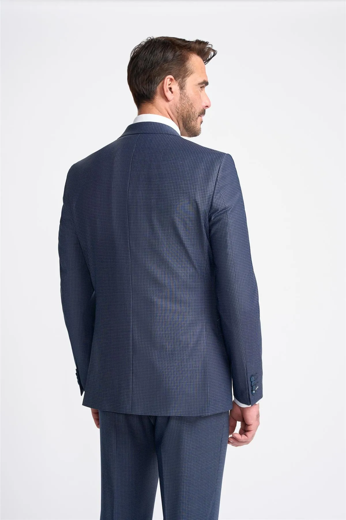 Bond Navy Check Blazer