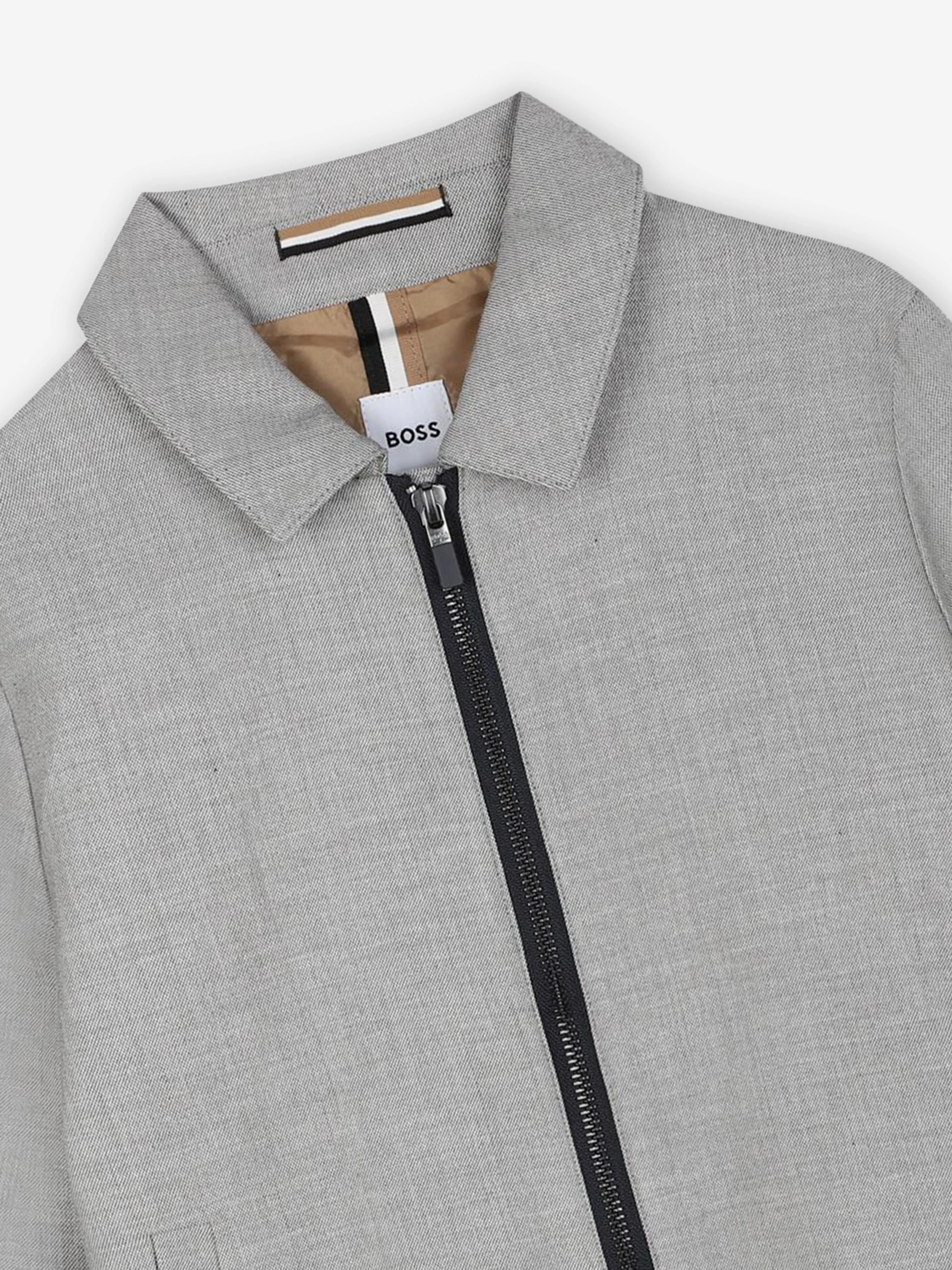 BOSS Boys Suit Jacket in Grey