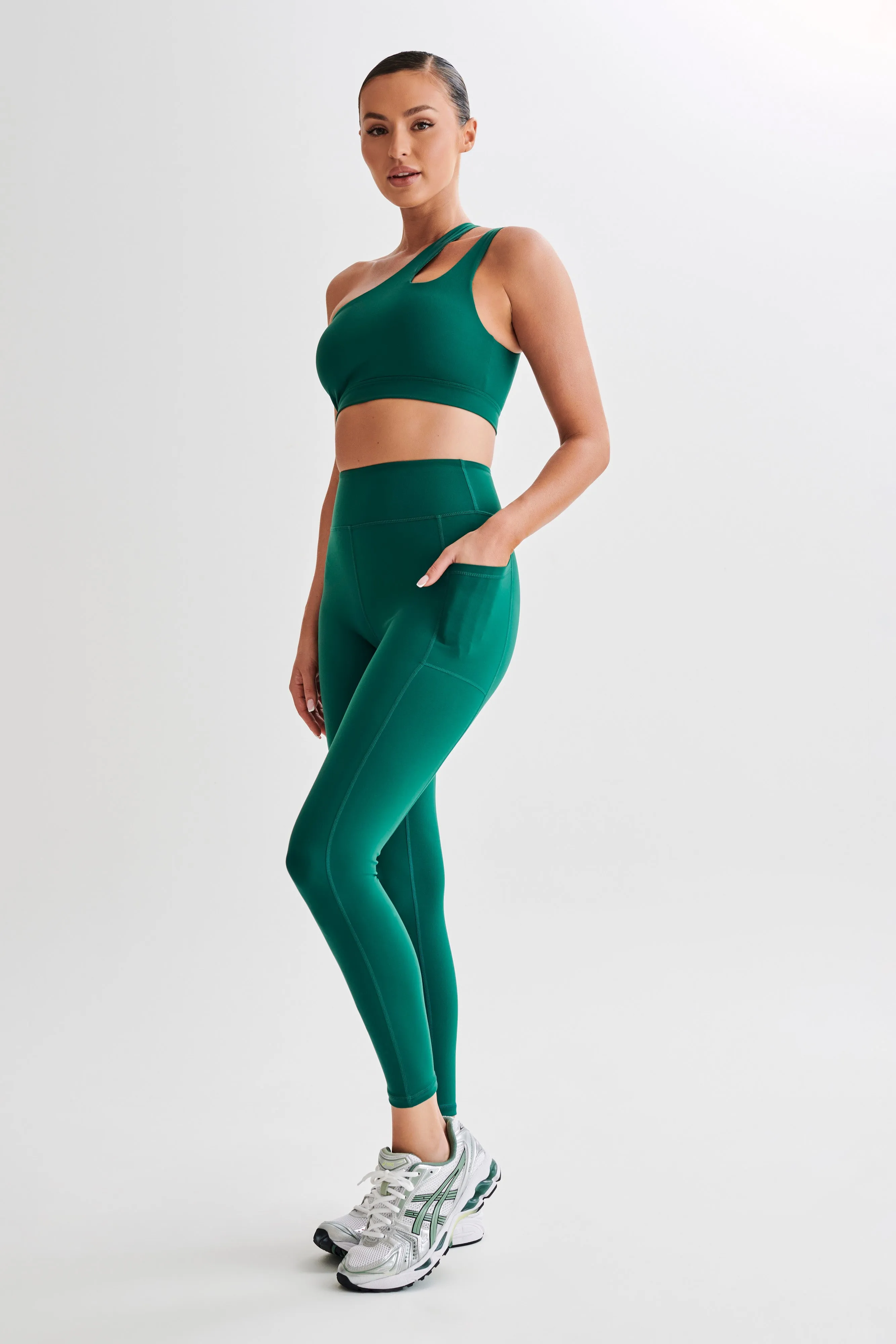 Briar V Back Leggings With Pockets - Green