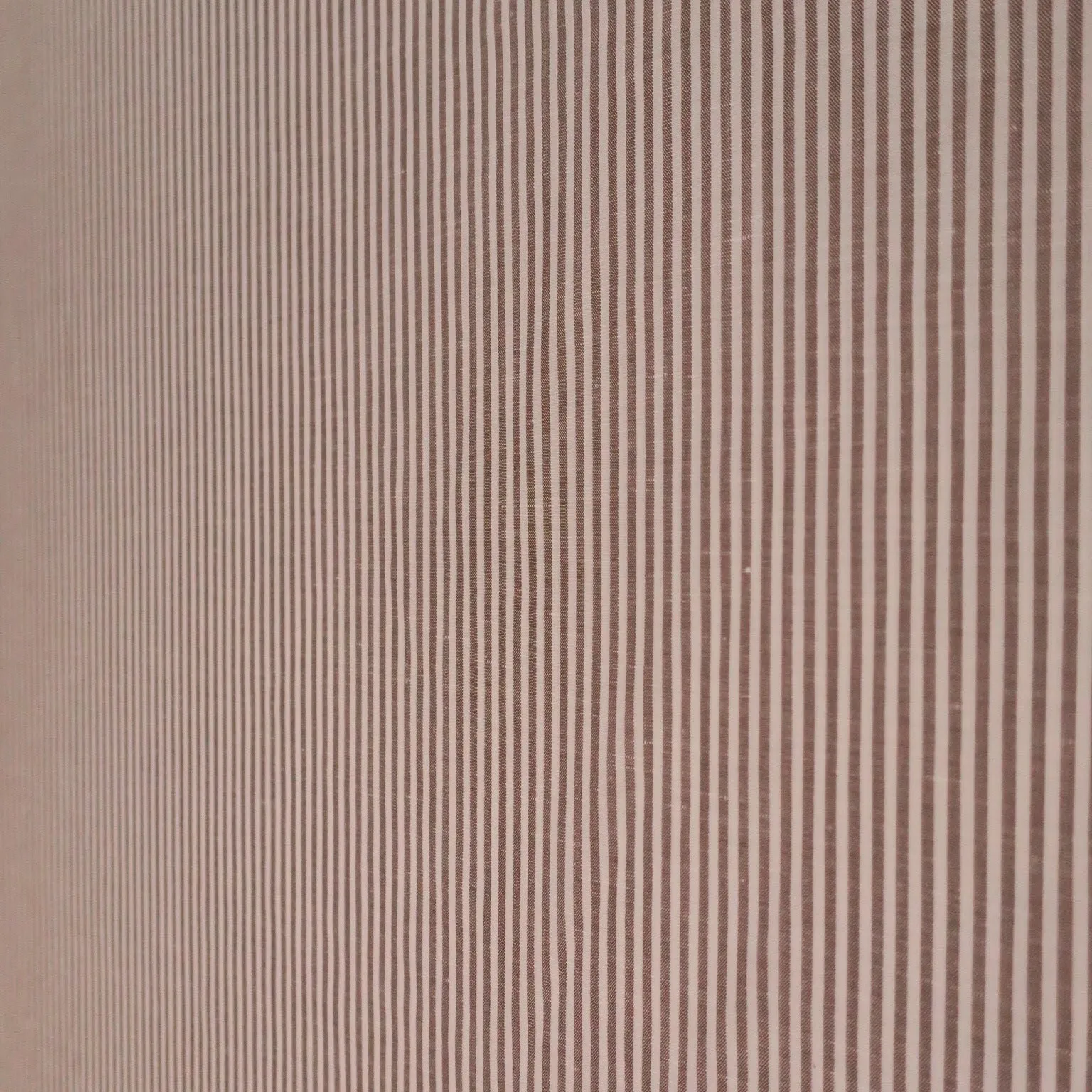 Brown Striped Loro Piana Wool Silk and Linen Suiting Fabric