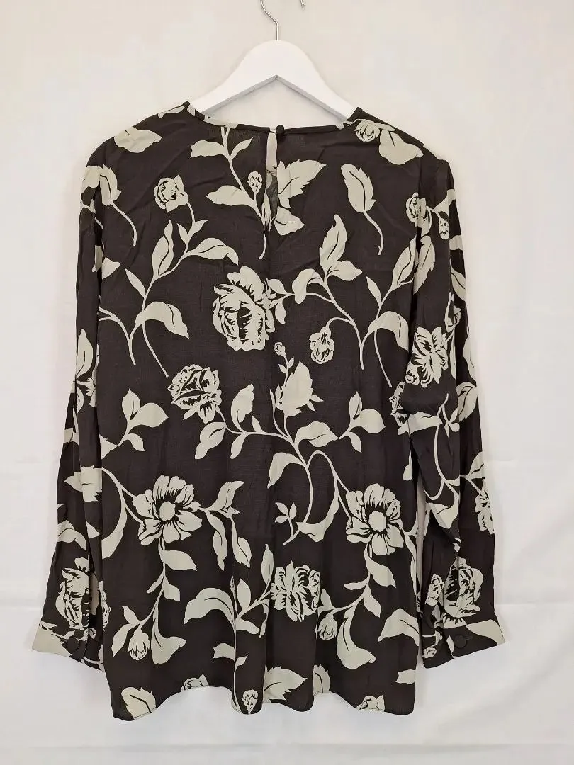 Carla Zampatti Rose Effortless Blouse Size 14