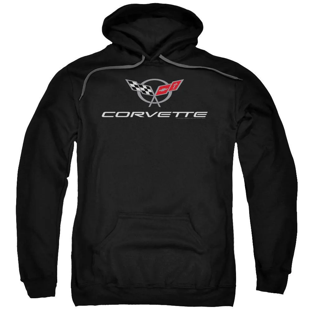 Chevrolet Corvette Modern Emblem Pullover Hoodie