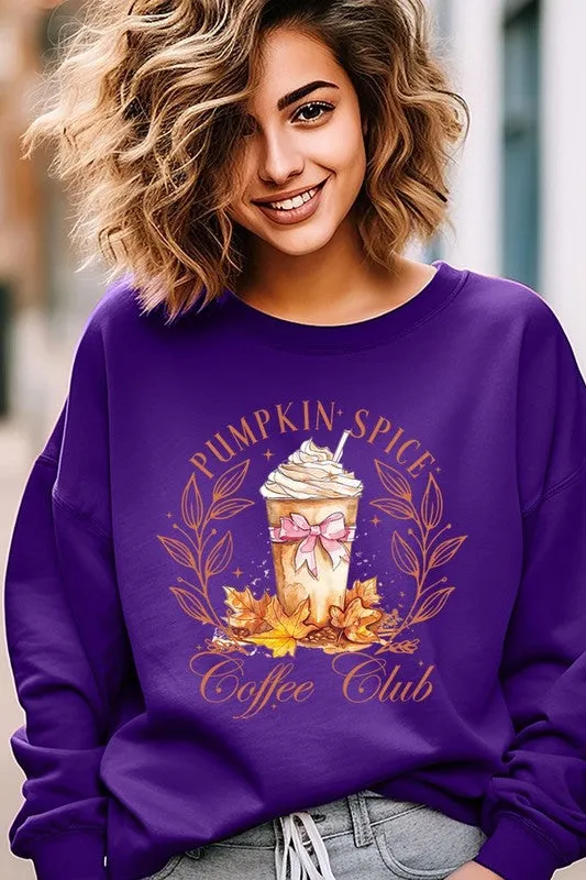 COLOR BEAR "Pumpkin Spice Coffee Club" Graphic Sweatshirts