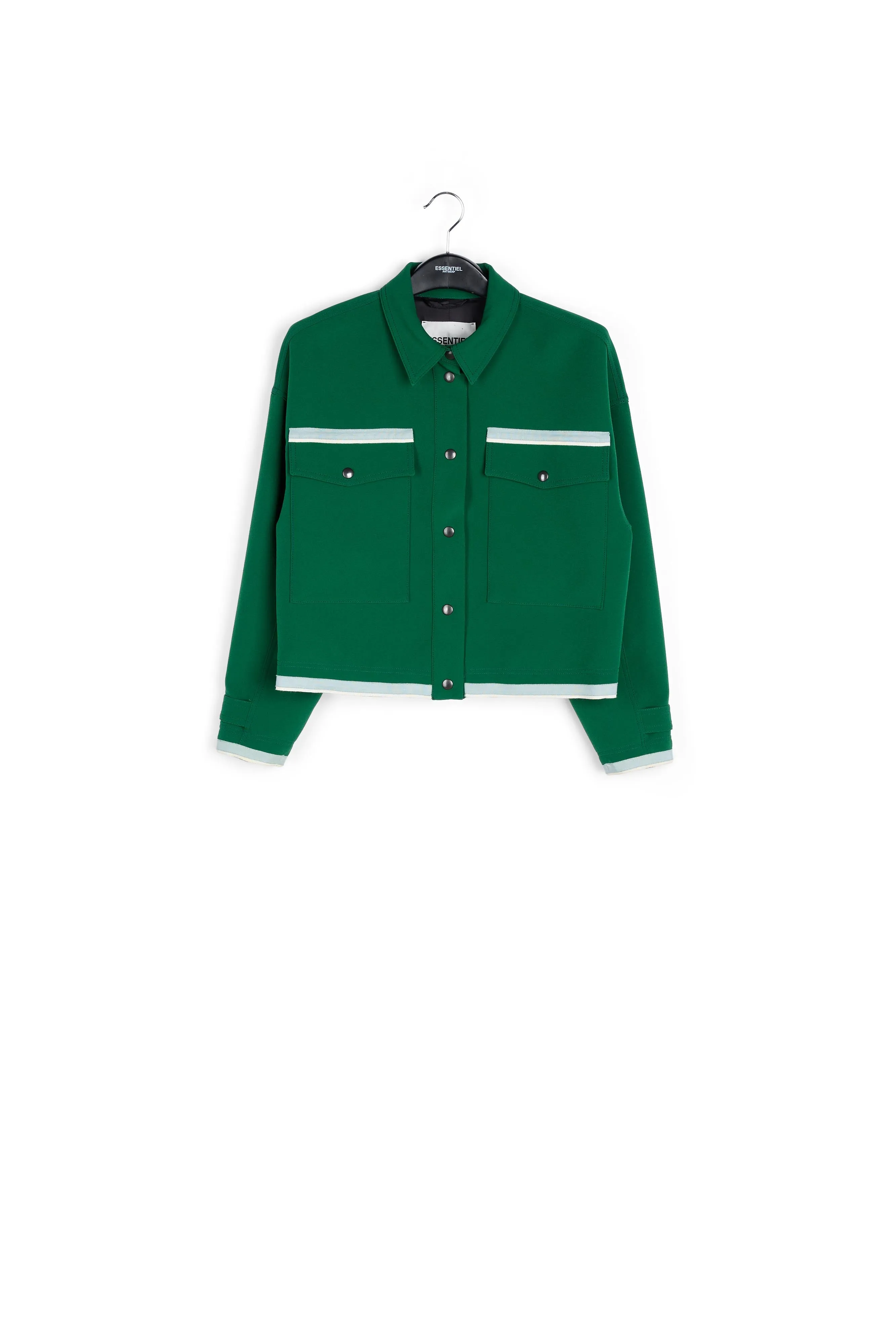 Dark green utility-inspired jacket