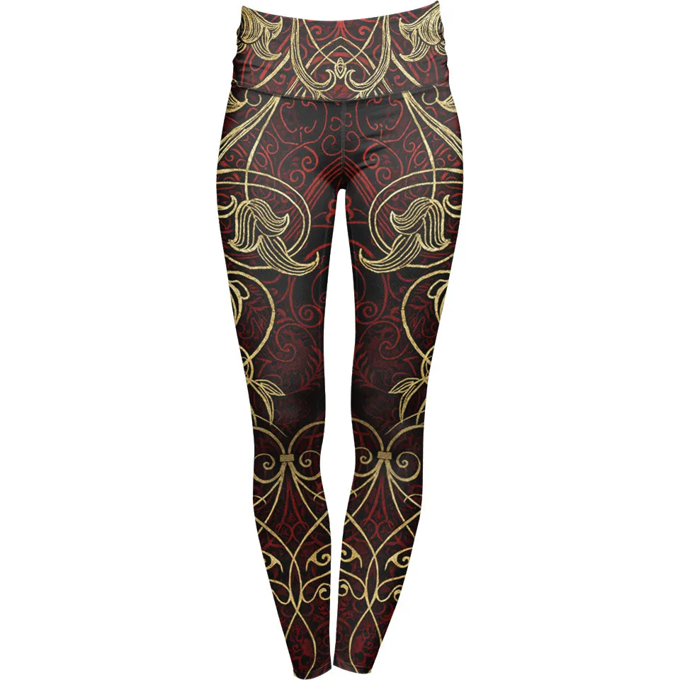 Dionysus High Waisted Leggings - Gold Edition