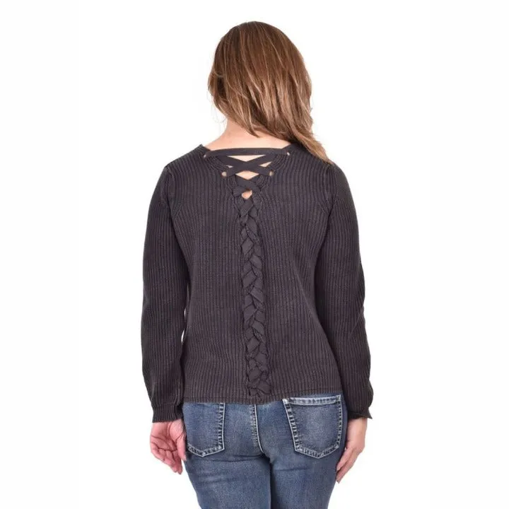 Ethyl Women's The Miah - Camellia Lace Back Sweater