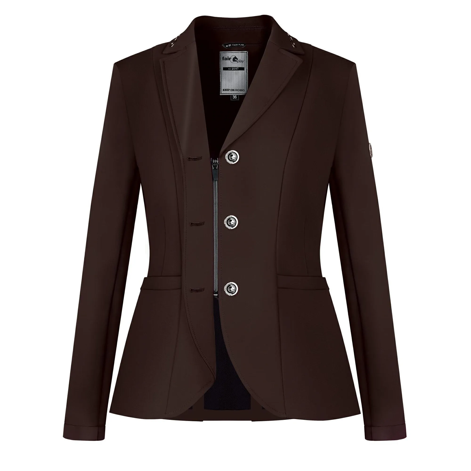 Fair Play Ladies Show Jacket NATALIE, Brown