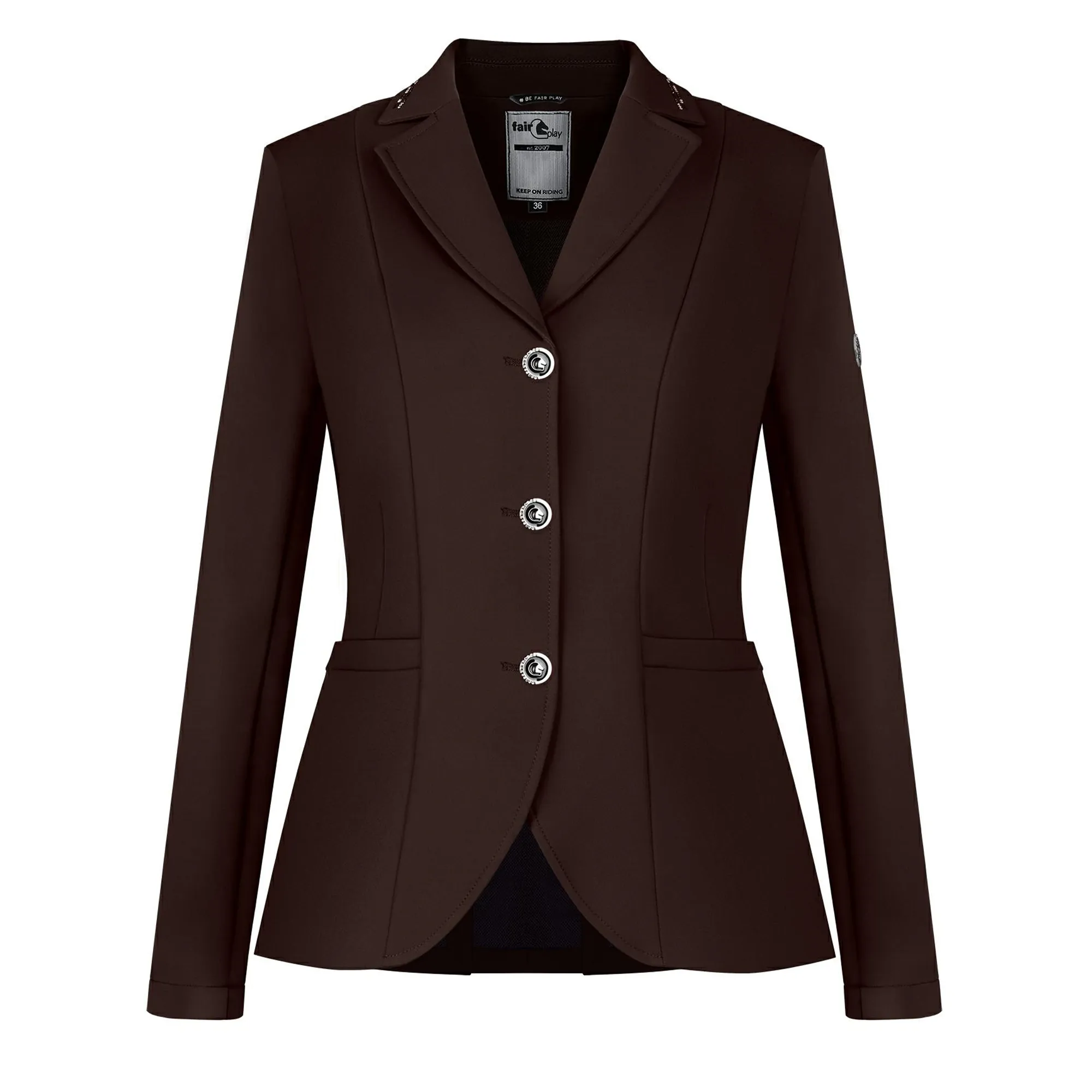 Fair Play Ladies Show Jacket NATALIE, Brown