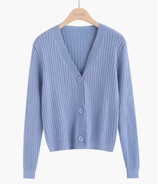 Falling for You Ribbed Knit Cardigan