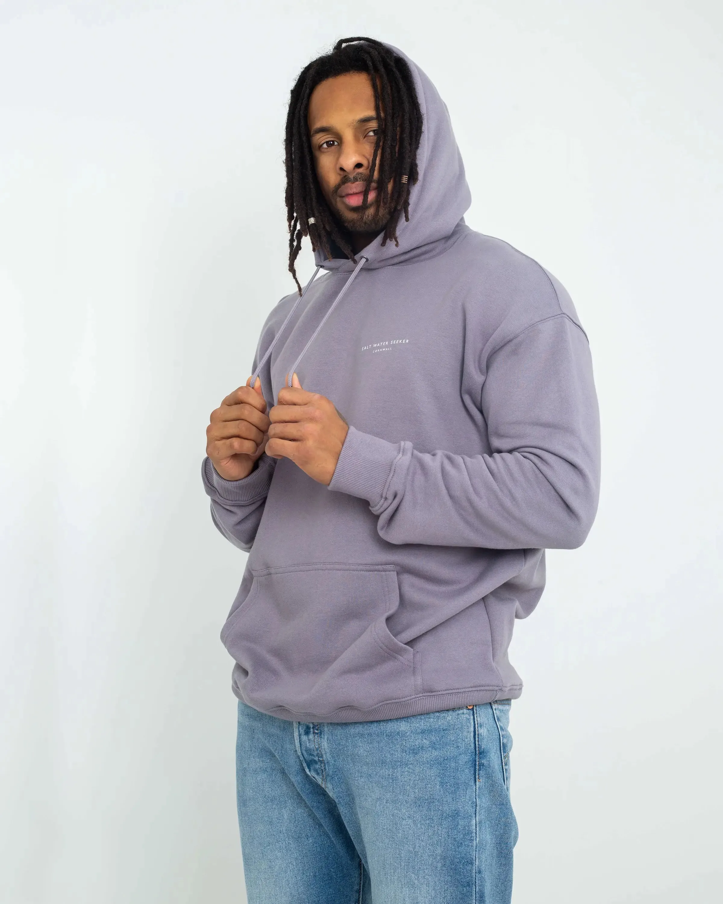 Fins Hoodie in Storm Grey