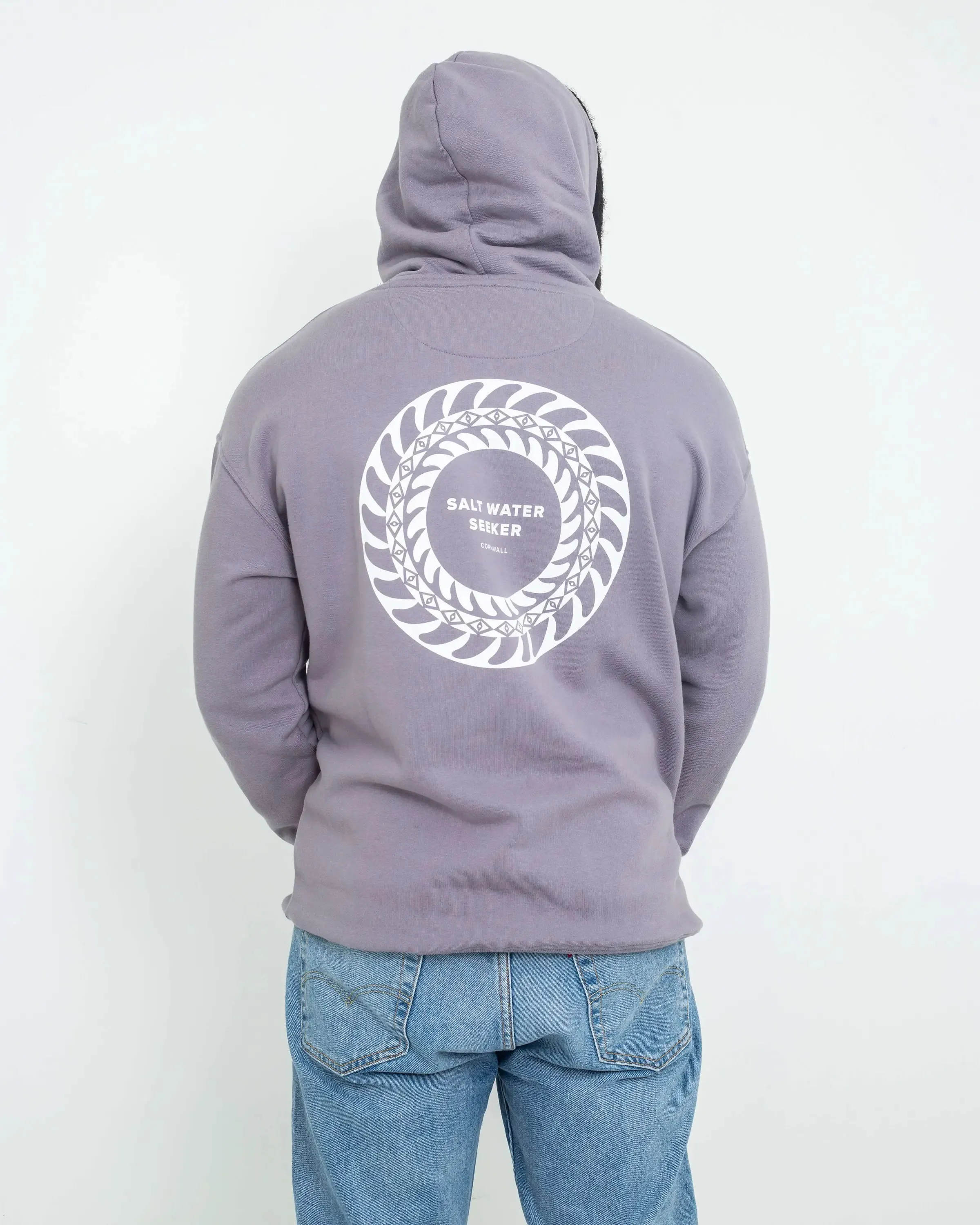 Fins Hoodie in Storm Grey