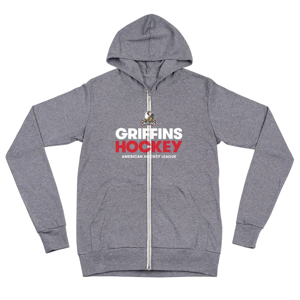 Grand Rapids Griffins Hockey Adult Full Zip Hoodie