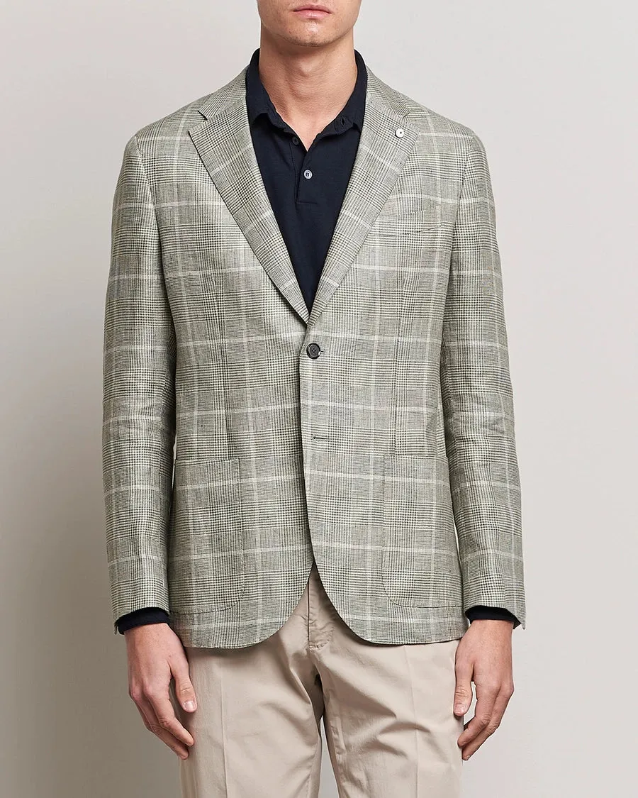 Green Linen Unconstructed Jacket - LBM 1911