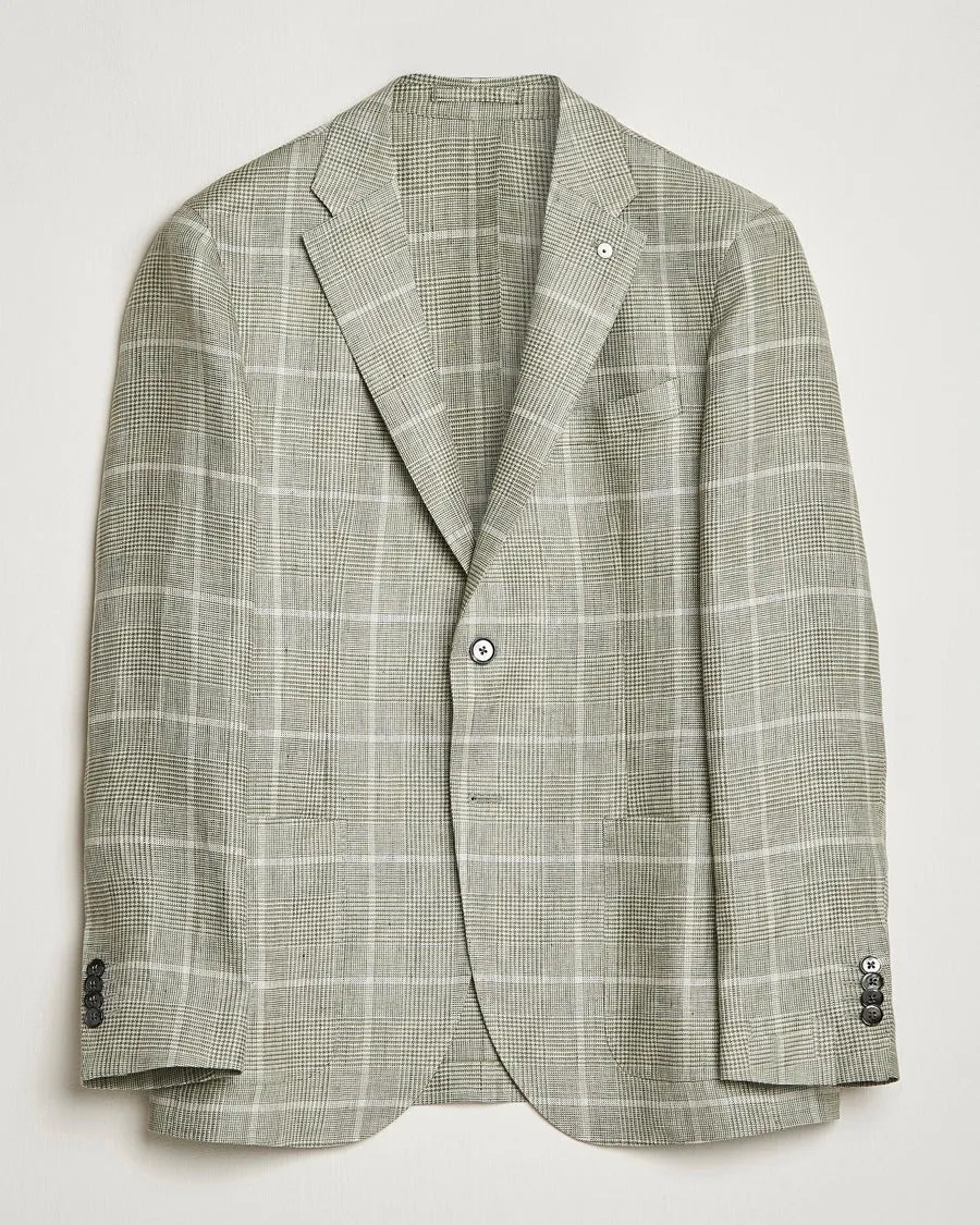 Green Linen Unconstructed Jacket - LBM 1911