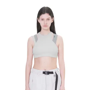 Grey Layered Women Sporty Bra