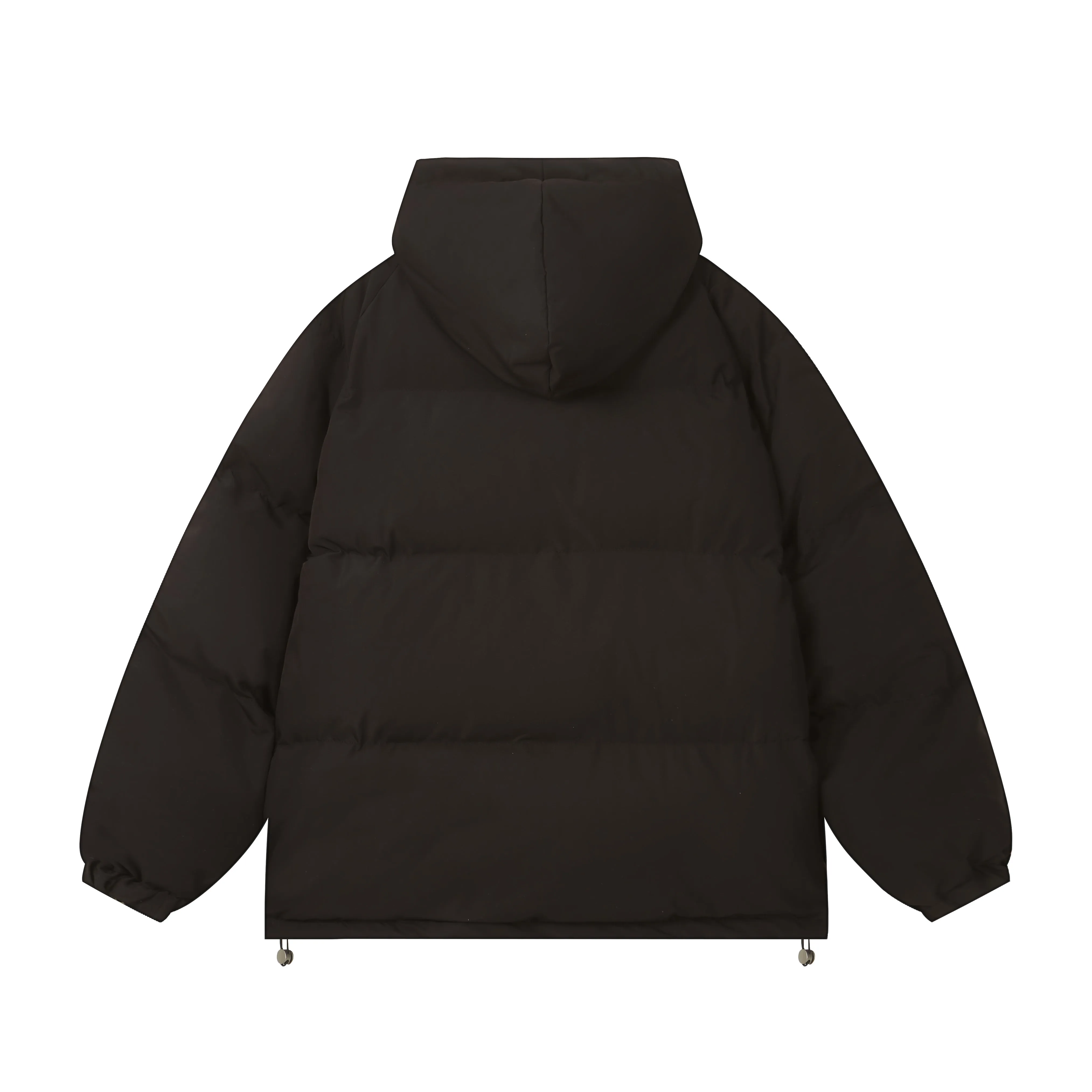 Hooded Slicker Puffer Jacket