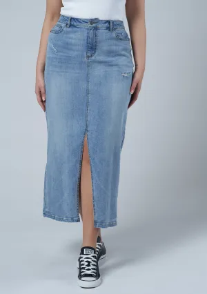 Hype Denim Maxi Skirt