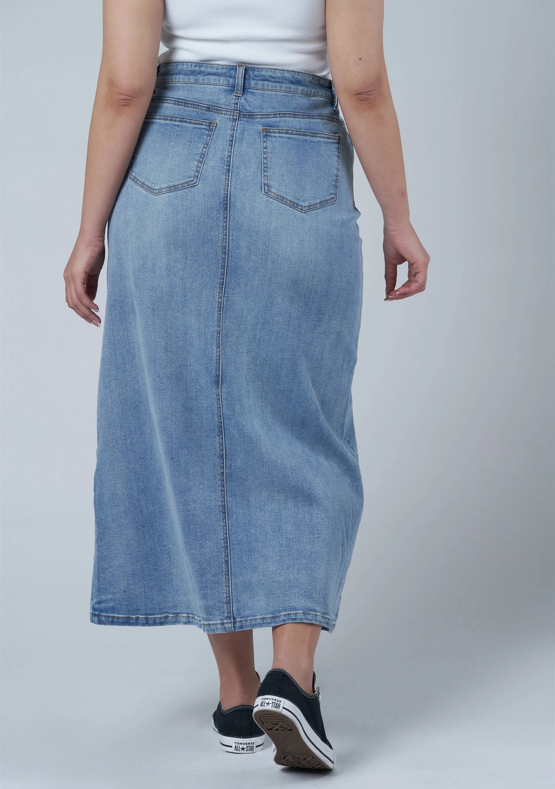 Hype Denim Maxi Skirt