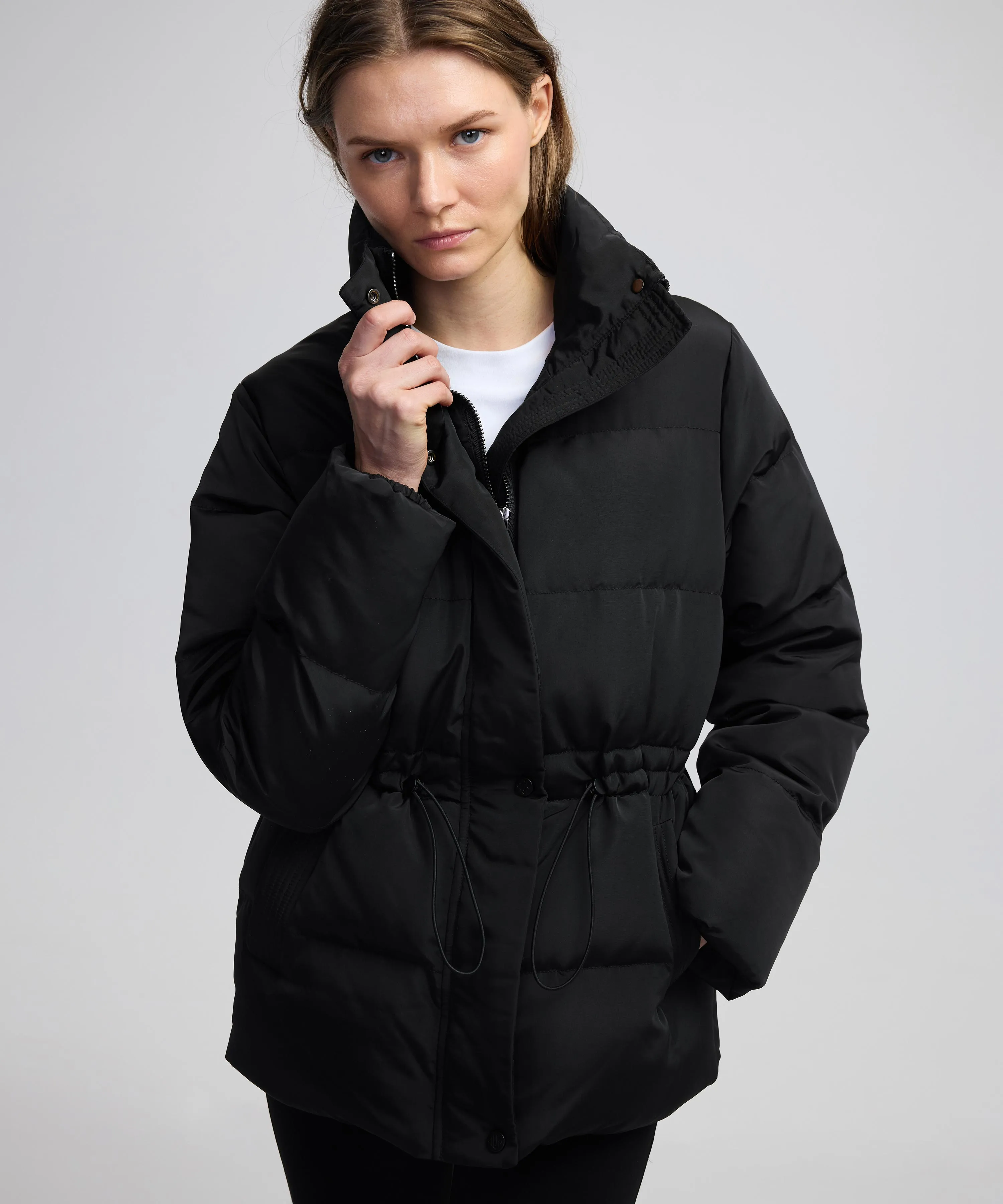 Ipekyol Adjustable Waist Puffer Jacket Black