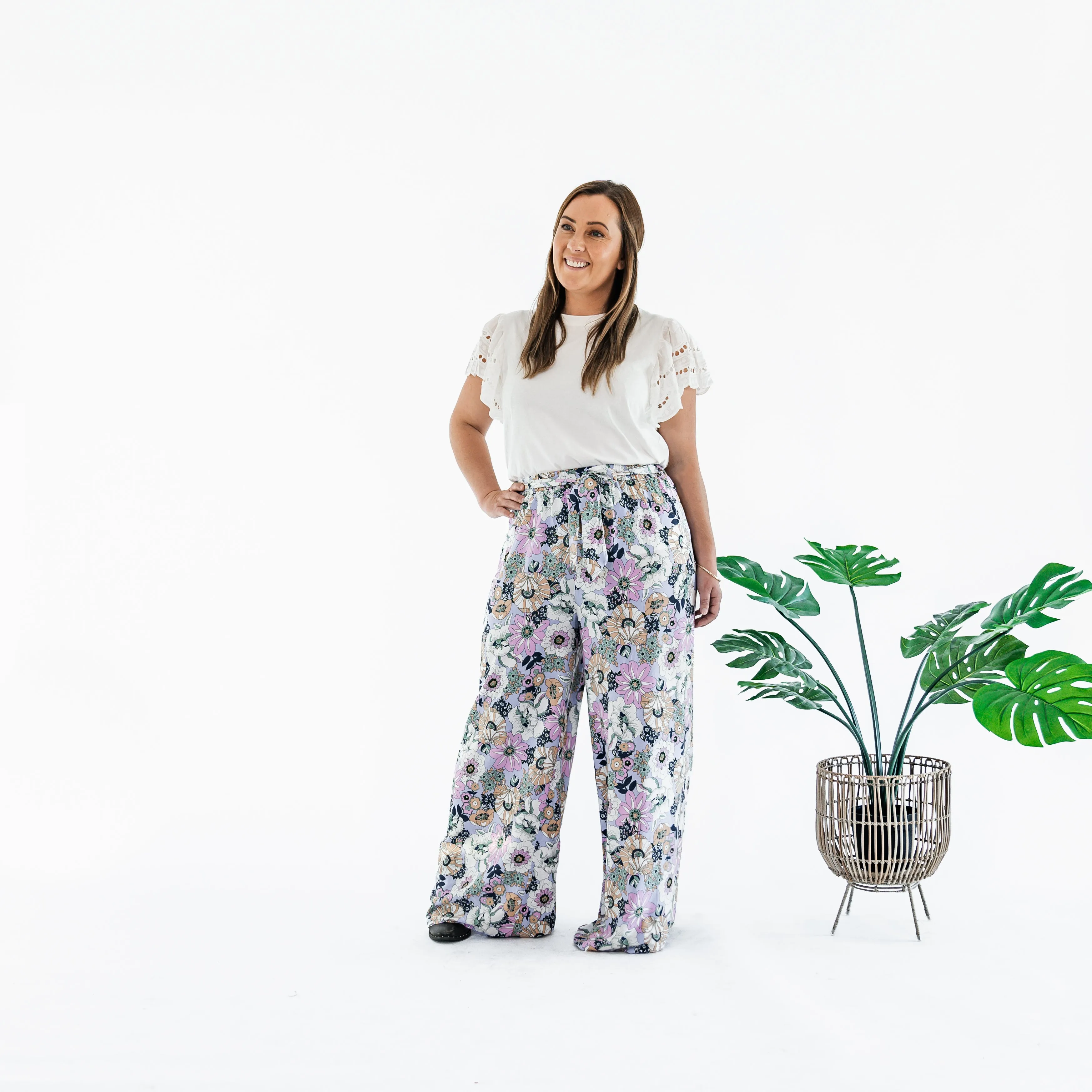 Lulu Wide Leg Pant | Boho Floral