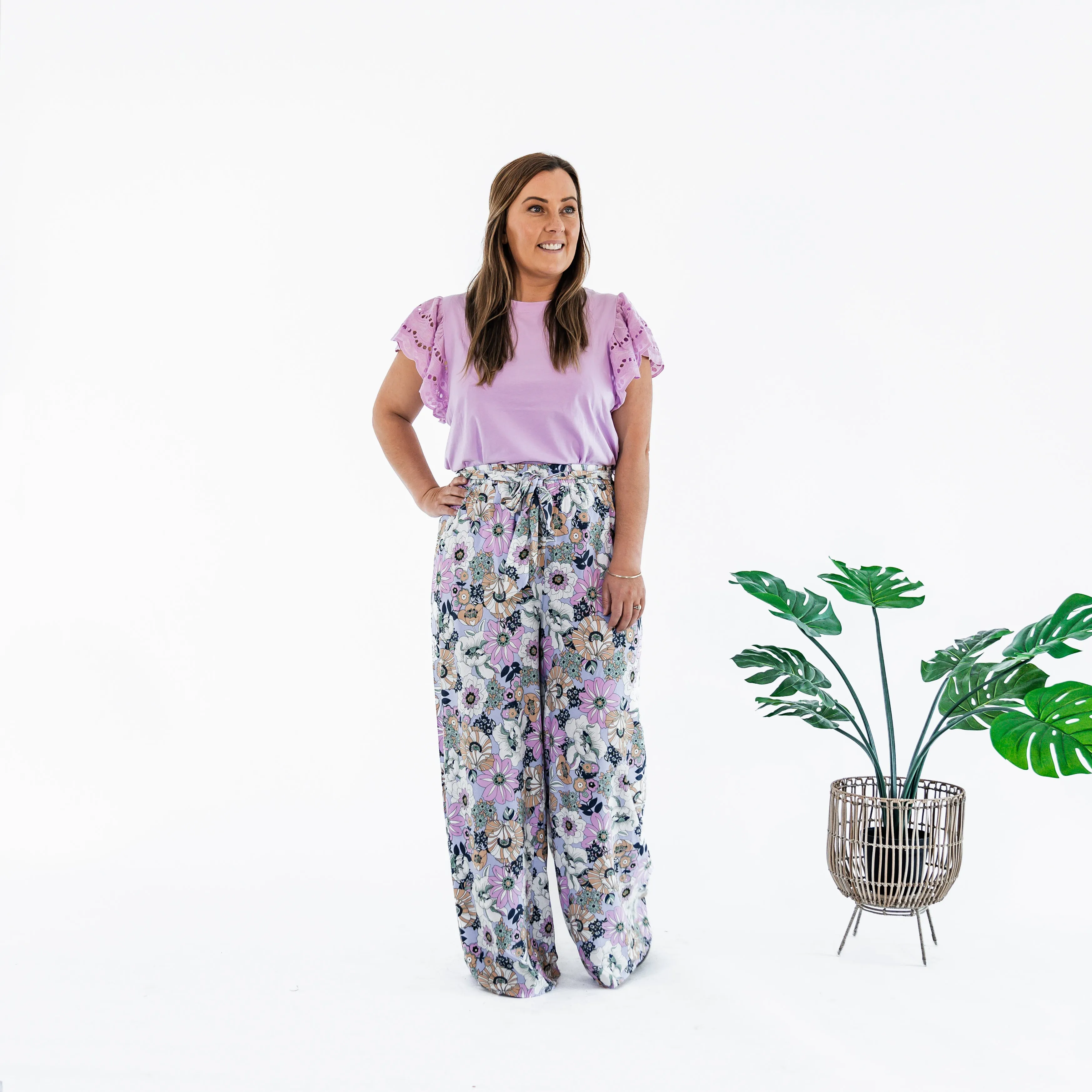 Lulu Wide Leg Pant | Boho Floral