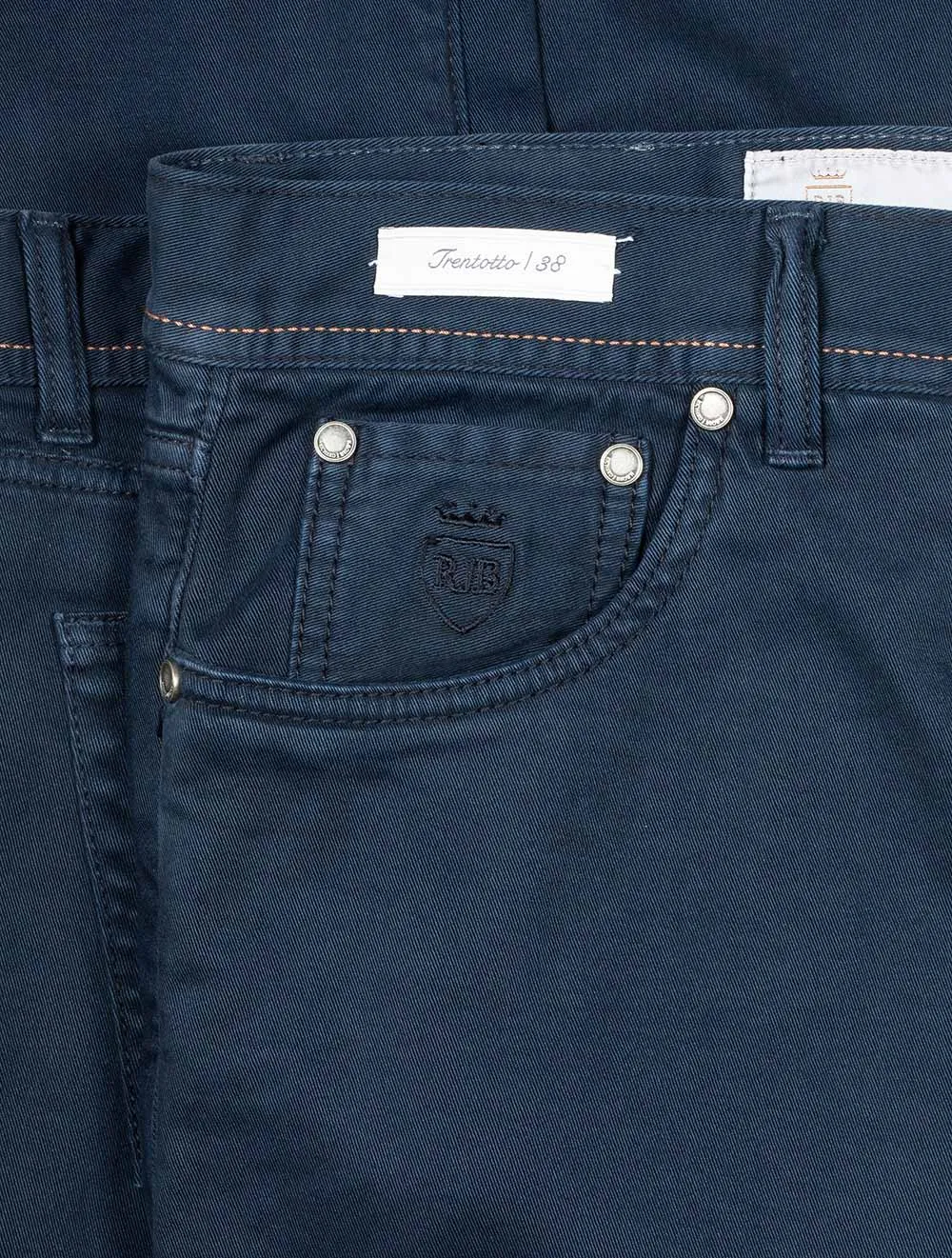 Luxury Denim Cashmere Jeans Navy