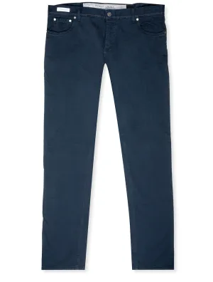 Luxury Denim Cashmere Jeans Navy