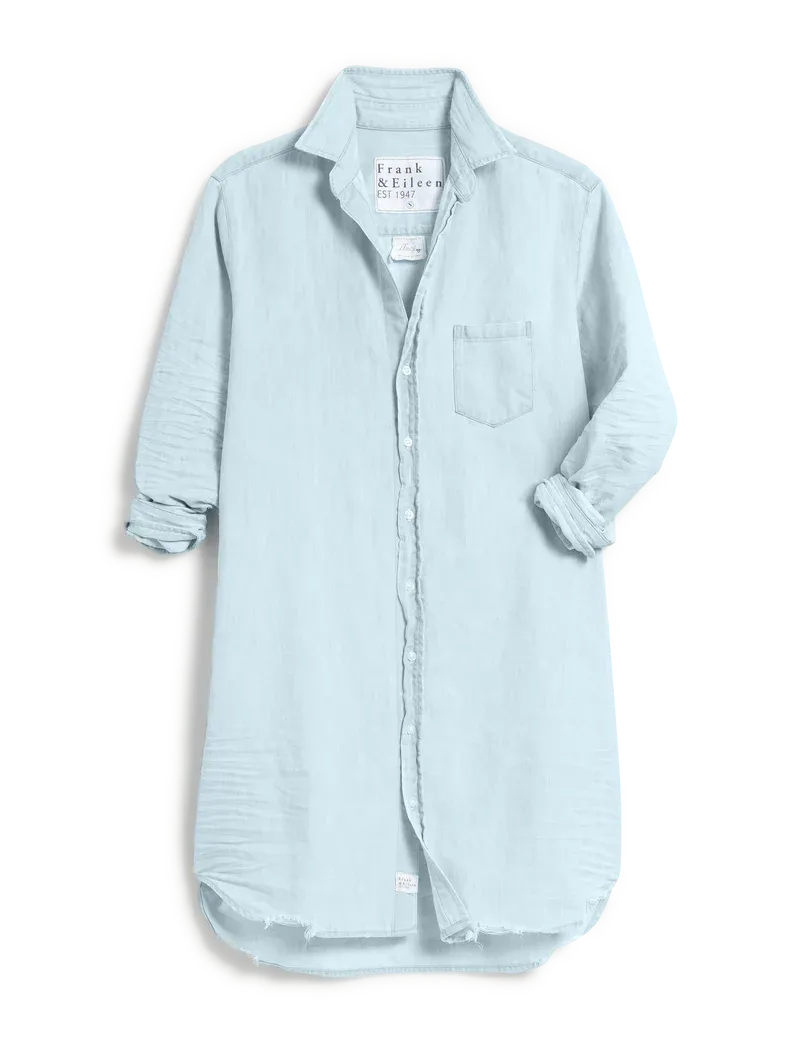 Mary Classic Shirtdress- Classic Blue w/ Tattered Wash