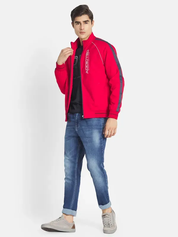 Mettle Men Red Crop Sporty Jacket