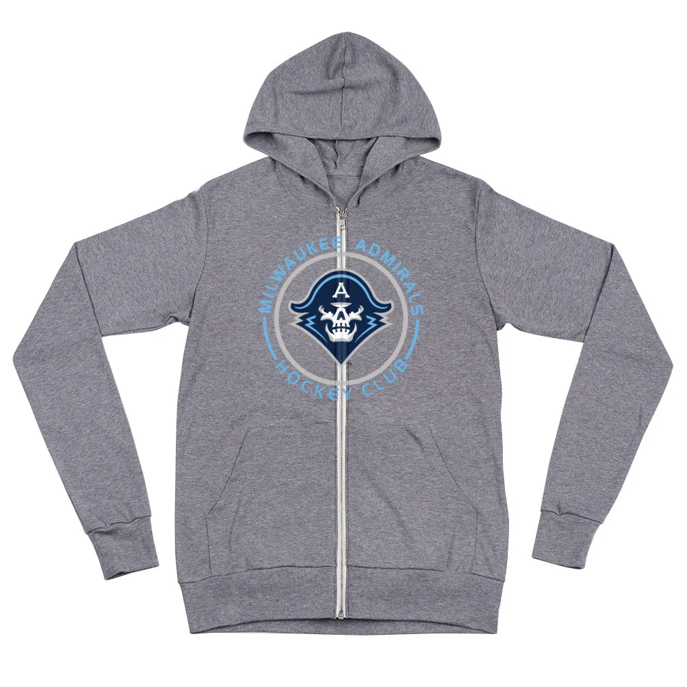 Milwaukee Admirals Adult Faceoff Full Zip Hoodie