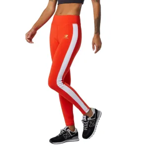 New Balance Womens Athletics Podium Leggings - Red