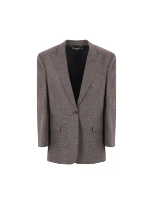 Oversize Single-Breasted Wool Blazer