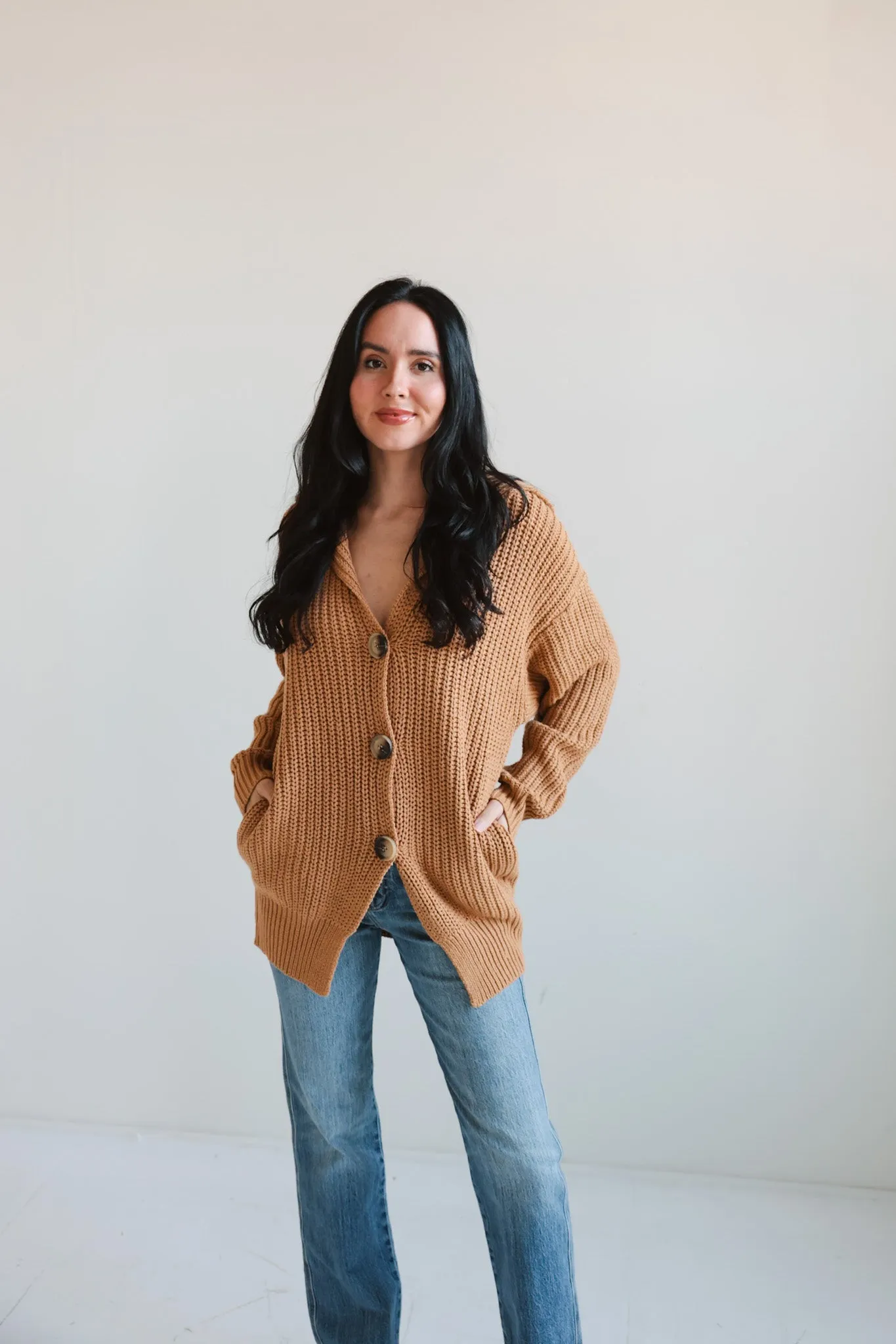 Oversized Knit Cardigan with pockets