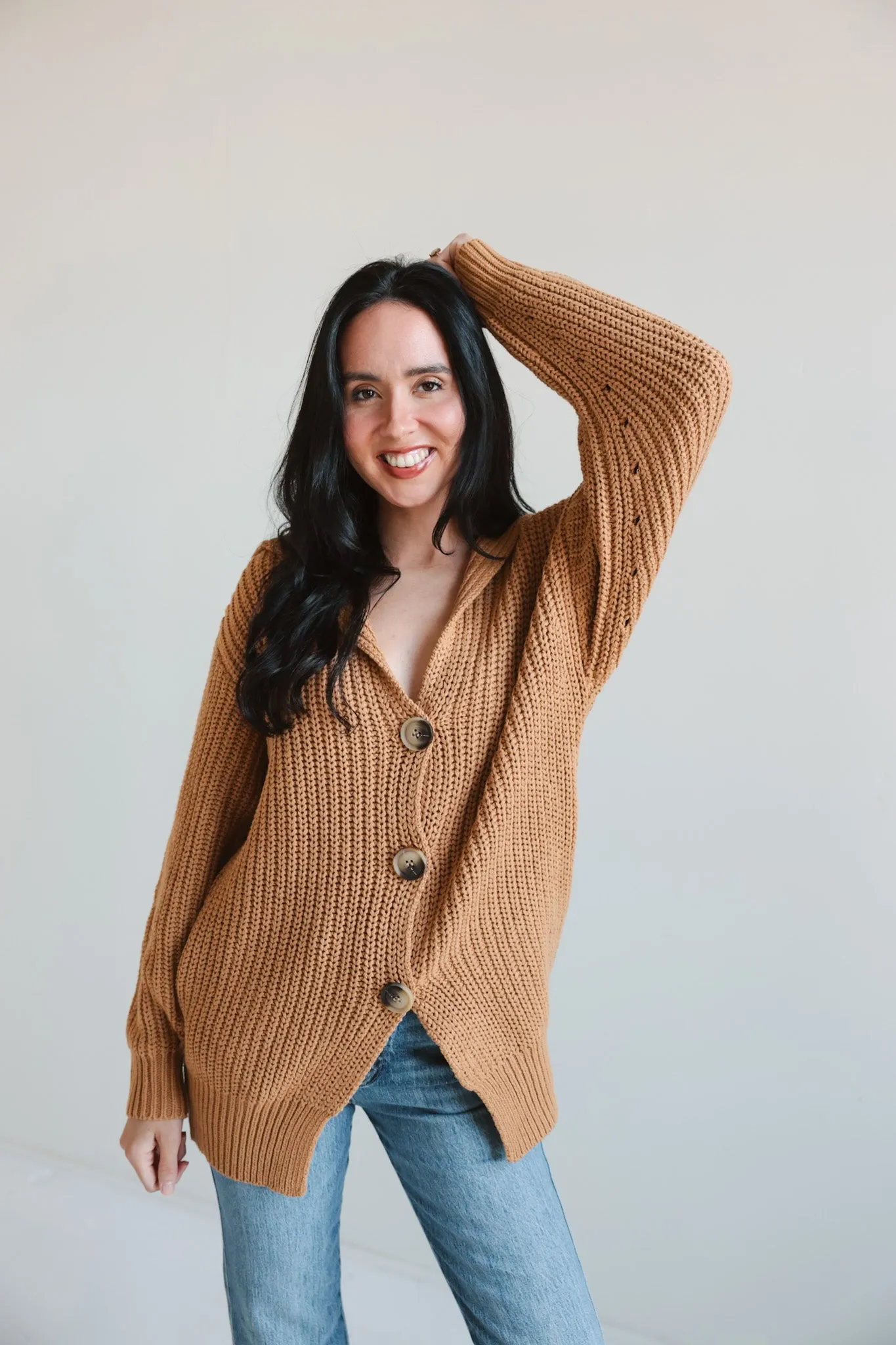 Oversized Knit Cardigan with pockets