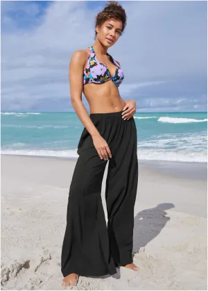 Palazzo Cover-Up Pant - Black Beauty