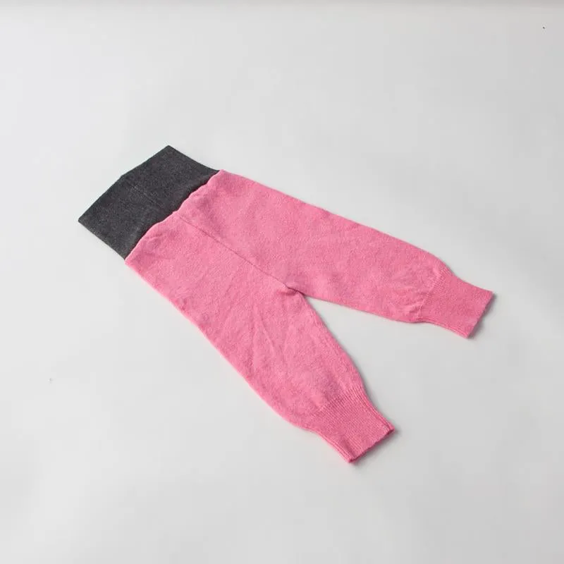 Pink and Grey Wool Pants