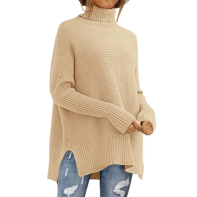 Prettygarden Women'S Oversized Turtleneck Sweater Casual Long Sleeve Chunky Knit Pullover Winter Tops Blouse