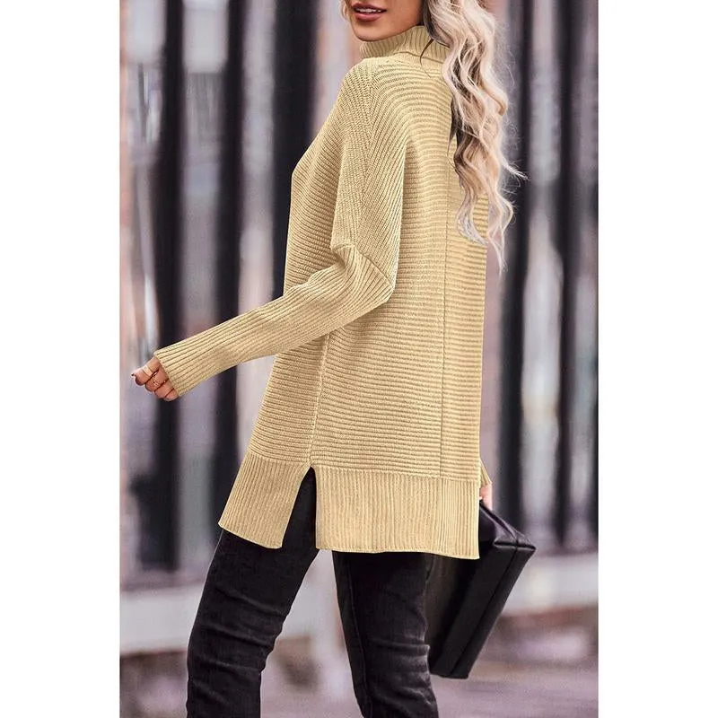 Prettygarden Women'S Oversized Turtleneck Sweater Casual Long Sleeve Chunky Knit Pullover Winter Tops Blouse