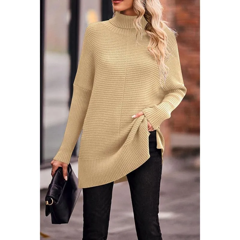 Prettygarden Women'S Oversized Turtleneck Sweater Casual Long Sleeve Chunky Knit Pullover Winter Tops Blouse