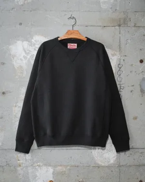 Pullover Crewneck - 876gsm Double Heavyweight French Terry - Sumi Black