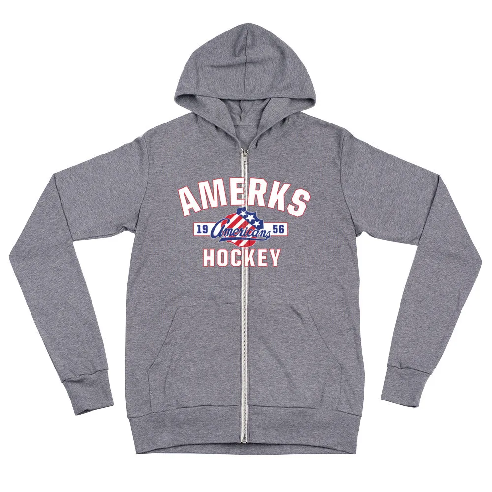 Rochester Americans Adult Established Full Zip Hoodie