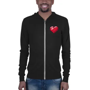 Rubydoe Heart Light Zip Hoodie