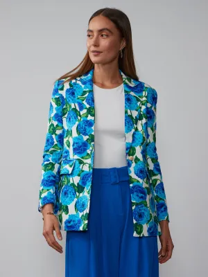 Single Breasted Floral Blazer