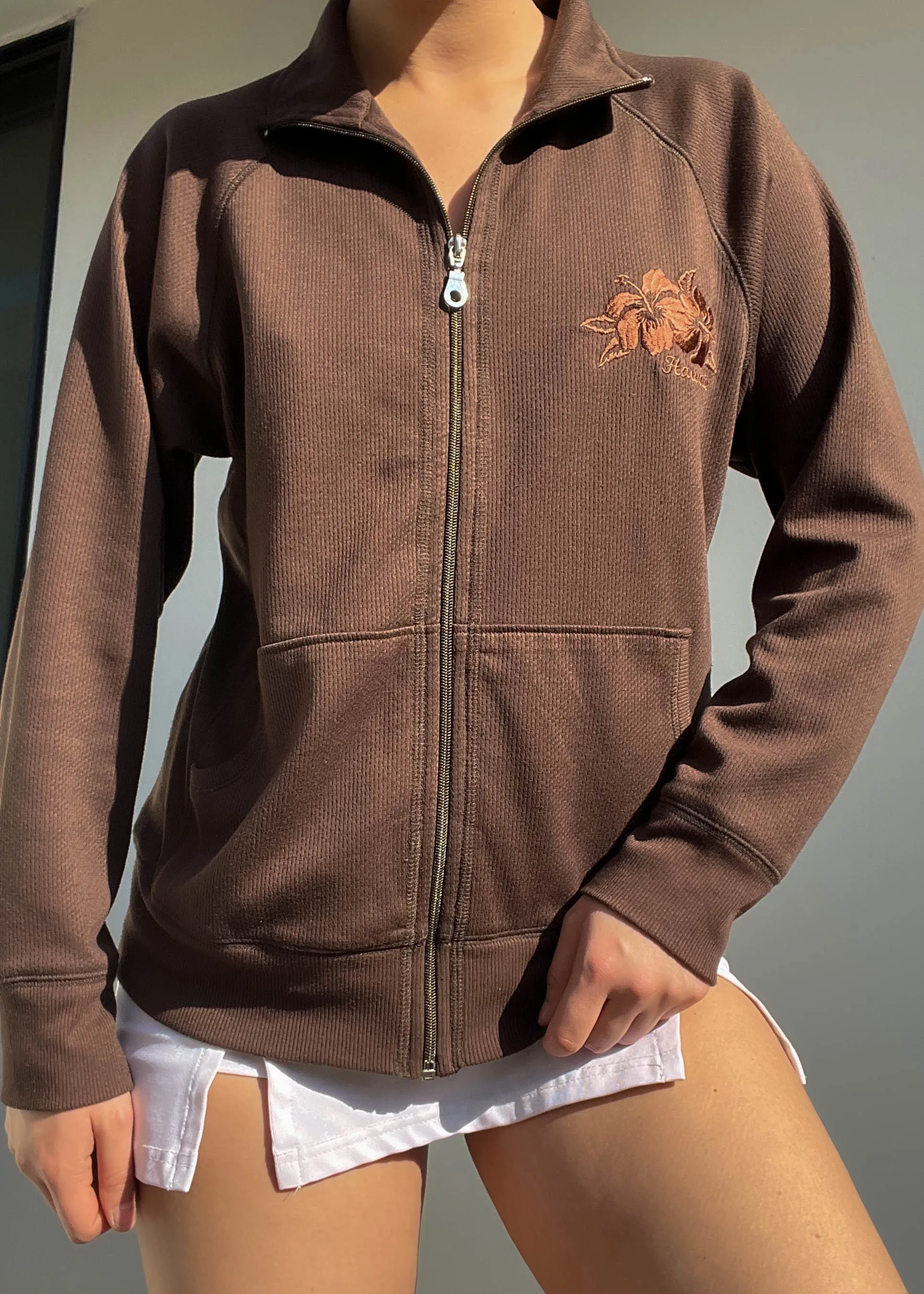 Sporty Brown Hawaii Jacket (S-M)